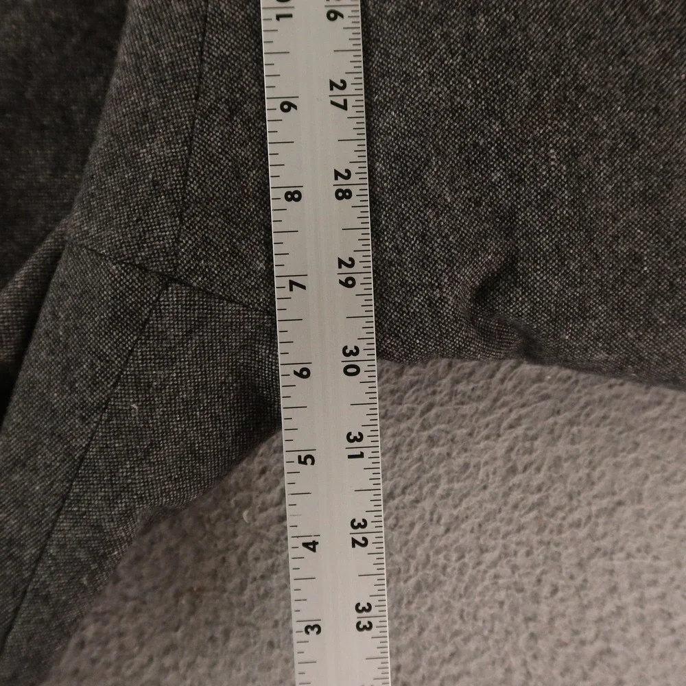 Tweed Pants Mens 34 Gray Heather Wool Polyester Slacks 34x29 - Picture 13 of 13